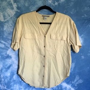 Yellow Button-up Top